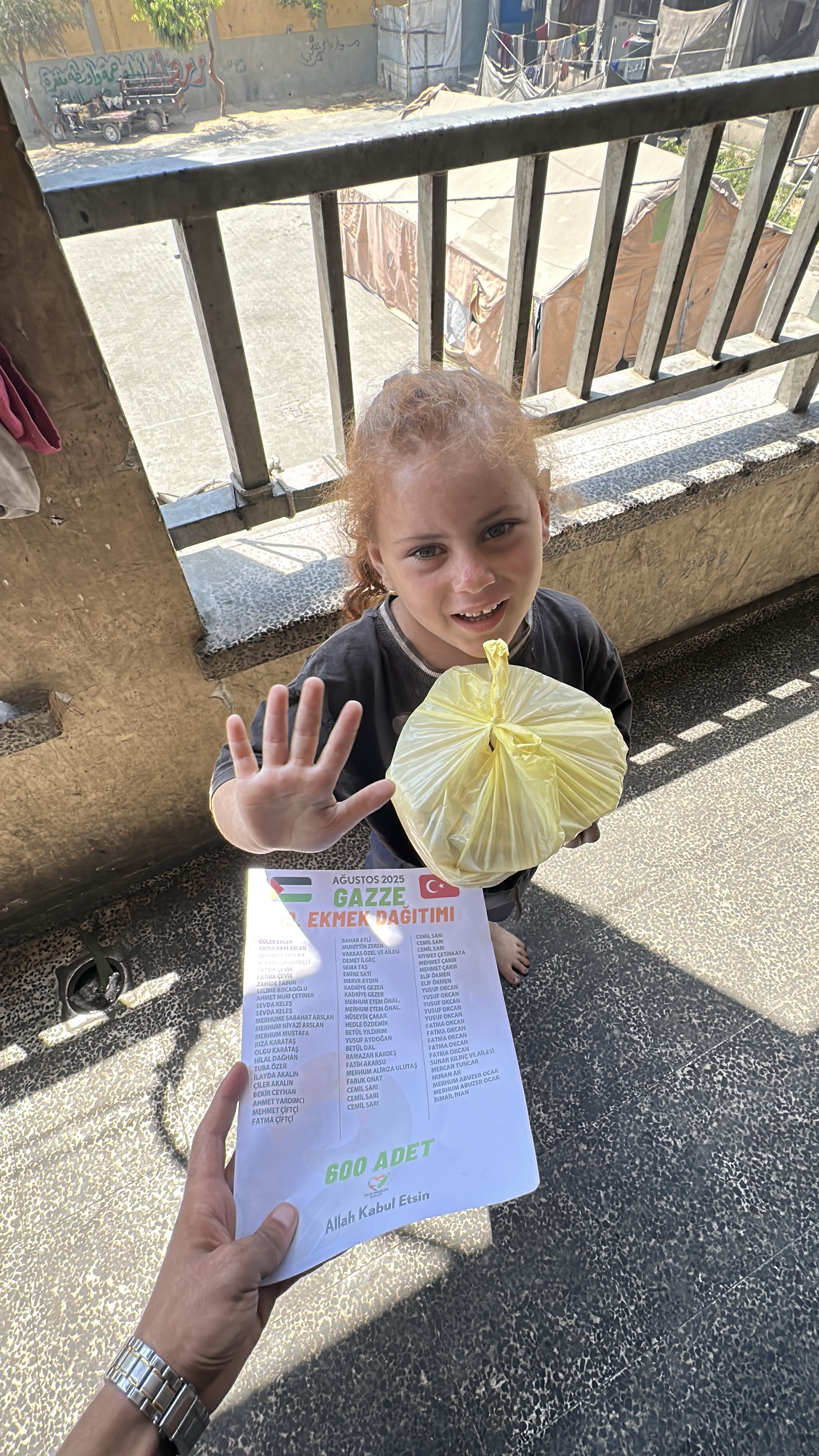 Filistin Gazze Ekmek Bağışı